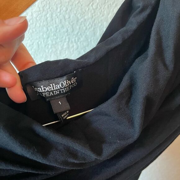 Isabella Oliver A Pea in the Pod Maternity one Shoulder Floor Length Dress sz 4 - Picture 4 of 6